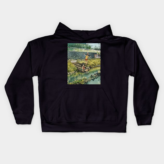 Canal Kids Hoodie by SimzArt